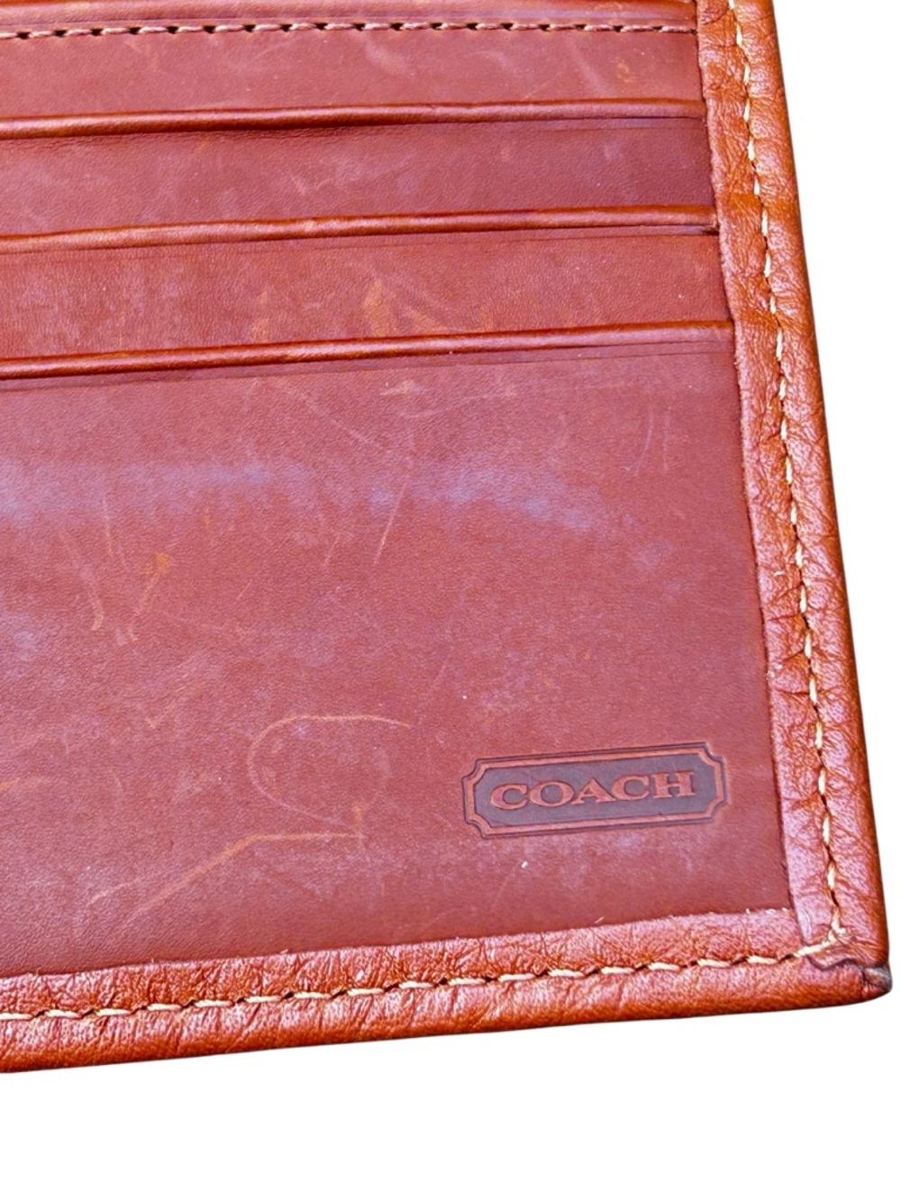 Coach Sonoma Compact Clutch Wallet Brown Leather Vintage Snap Closure - Picture 10 of 10